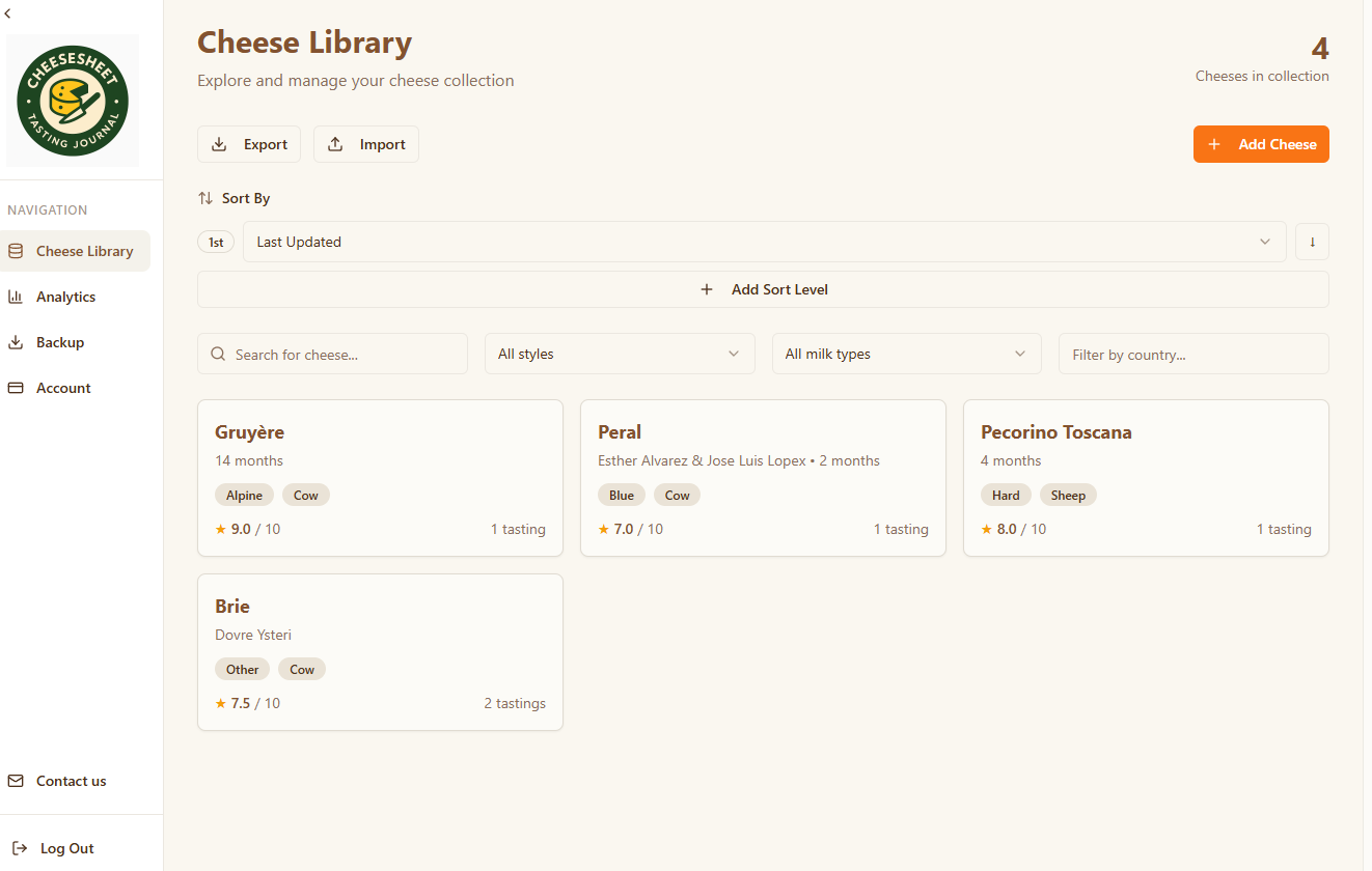 Cheese Library